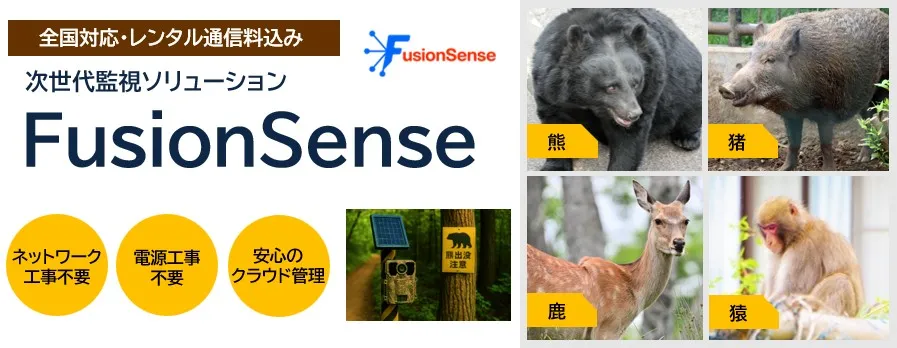 FusionSense熊、猪、鹿、猿ライセンス